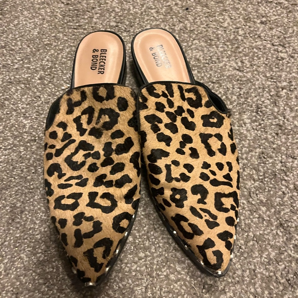 Leopard Print Women's Mules